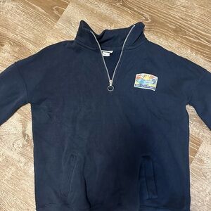 Women’s Navy blue Half-Zip Sweater